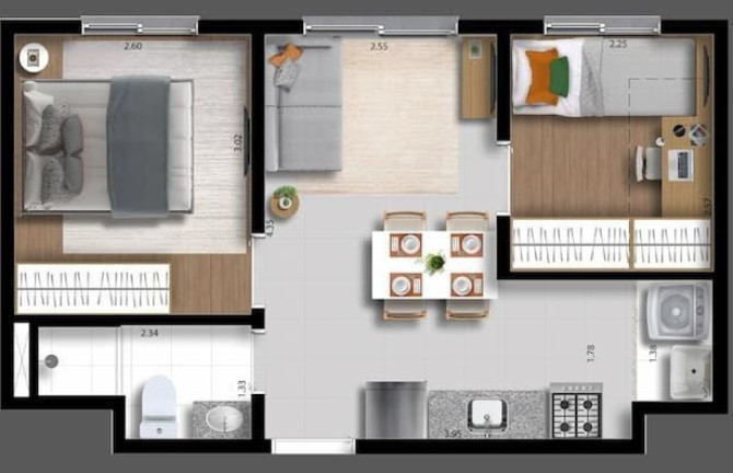 Imagem Apartamento com 2 Quartos à Venda, 31 m² em Barra Funda - São Paulo Imagem Apartamento com 2 Quartos à Venda, 31 m² em Barra Funda - São Paulo