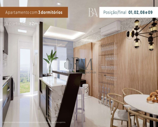 Imagem Apartamento com 3 Quartos à Venda, 80 m² em Barreiros - São José Imagem Apartamento com 3 Quartos à Venda, 80 m² em Barreiros - São José