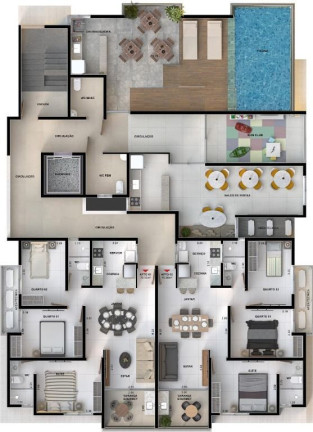 Imagem Apartamento com 3 Quartos à Venda, 70 m² em Bessa - João Pessoa Imagem Apartamento com 3 Quartos à Venda, 70 m² em Bessa - João Pessoa