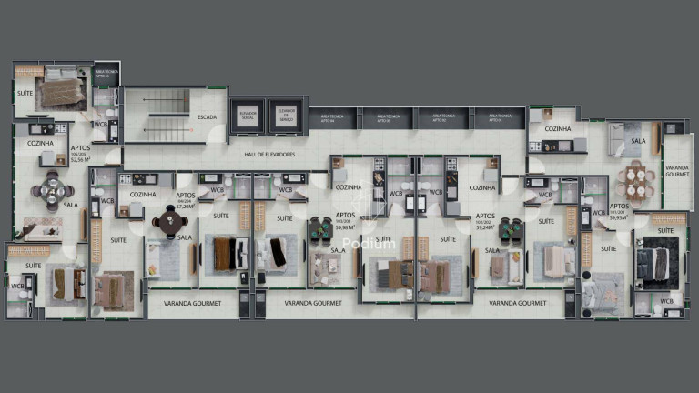 Imagem Apartamento com 2 Quartos à Venda, 59 m² em Jardim Oceania - João Pessoa Imagem Apartamento com 2 Quartos à Venda, 59 m² em Jardim Oceania - João Pessoa