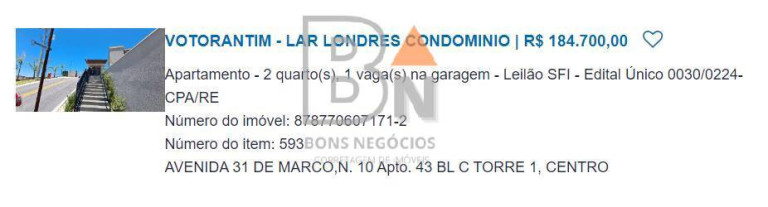 Imagem Apartamento com 2 Quartos à Venda, 42 m² em Centro - Votorantim Imagem Apartamento com 2 Quartos à Venda, 42 m² em Centro - Votorantim