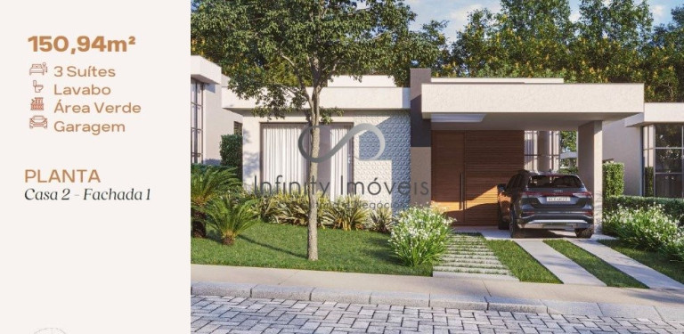 Imagem Casa de Condomínio com 3 Quartos à Venda, 150 m² em Francisco Pereira - Lagoa Santa