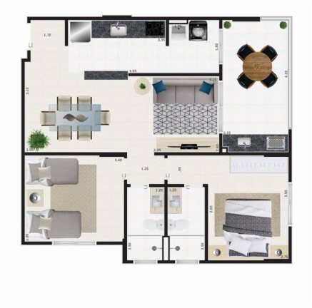 Imagem Apartamento com 2 Quartos à Venda, 77 m² em Guilhermina - Praia Grande Imagem Apartamento com 2 Quartos à Venda, 77 m² em Guilhermina - Praia Grande