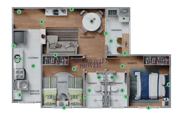 Imagem Apartamento com 2 Quartos à Venda, 48 m² em Parque Residencial Rita Vieira - Campo Grande Imagem Apartamento com 2 Quartos à Venda, 48 m² em Parque Residencial Rita Vieira - Campo Grande
