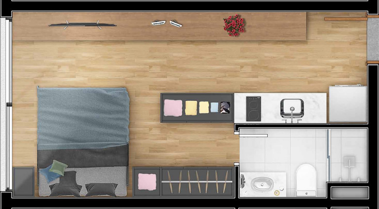Imagem Apartamento com 1 Quarto à Venda, 39 m² em Petrópolis - Porto Alegre