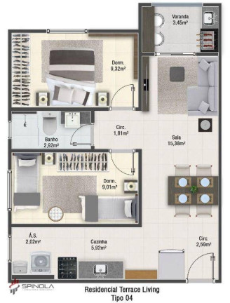 Imagem Apartamento com 2 Quartos à Venda, 55 m² em Aviação - Praia Grande Imagem Apartamento com 2 Quartos à Venda, 55 m² em Aviação - Praia Grande