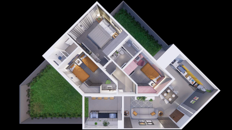 Apartamento com 2 Quartos à Venda, 59 m² em Jardim Polo Centro - Foz Do Iguaçu