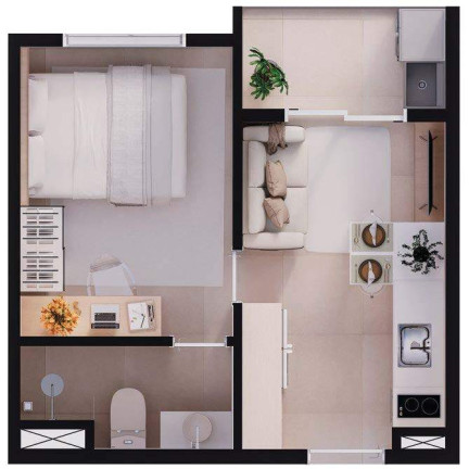 Imagem Apartamento com 1 Quarto à Venda, 24 m² em Belém - São Paulo Imagem Apartamento com 1 Quarto à Venda, 24 m² em Belém - São Paulo