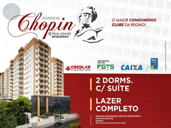 Imagem Apartamento com 2 Quartos à Venda, 57 m² em Boqueirão - Praia Grande