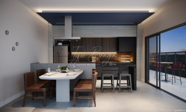 Imagem Apartamento com 1 Quarto à Venda, 30 m² em Campo Comprido - Curitiba
