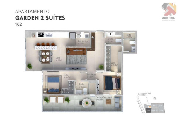 Imagem Apartamento com 2 Quartos à Venda, 68 m² em Trindade - Florianópolis