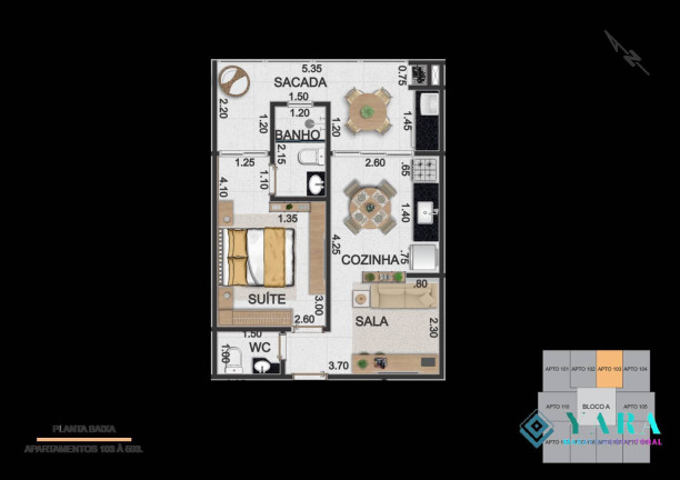 Imagem Apartamento com 1 Quarto à Venda, 56 m² em Itaguá - Ubatuba