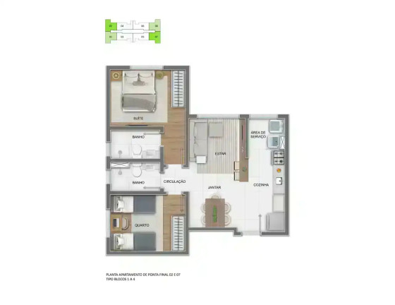 Imagem Apartamento com 2 Quartos à Venda, 51 m² em Estoril - Belo Horizonte Imagem Apartamento com 2 Quartos à Venda, 51 m² em Estoril - Belo Horizonte