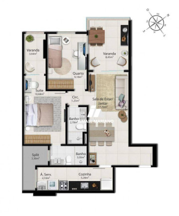 Imagem Apartamento com 2 Quartos à Venda, 76 m² em Praia Da Costa - Vila Velha
