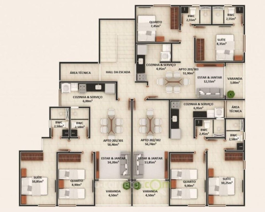 Imagem Apartamento com 2 Quartos à Venda, 54 m² em Brisamar - João Pessoa Imagem Apartamento com 2 Quartos à Venda, 54 m² em Brisamar - João Pessoa