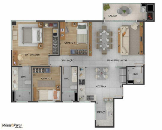 Imagem Apartamento com 3 Quartos à Venda, 103 m² em Centro - São José Dos Pinhais Imagem Apartamento com 3 Quartos à Venda, 103 m² em Centro - São José Dos Pinhais