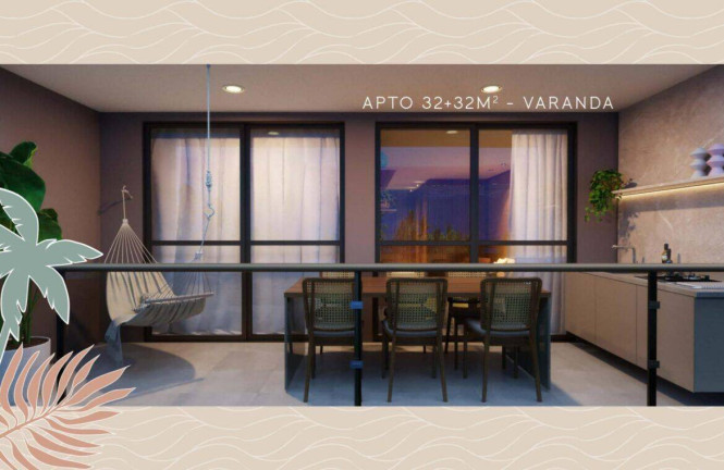 Imagem Apartamento com 2 Quartos à Venda, 32 m² em Nossa Senhora Do ó - Ipojuca