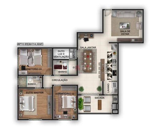 Imagem Apartamento com 2 Quartos à Venda, 80 m² em Jaraguá Esquerdo - Jaraguá Do Sul Imagem Apartamento com 2 Quartos à Venda, 80 m² em Jaraguá Esquerdo - Jaraguá Do Sul