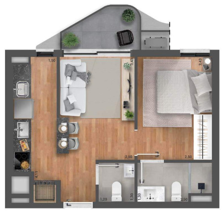 Imagem Apartamento com 2 Quartos à Venda, 84 m² em Praia De Belas - Porto Alegre Imagem Apartamento com 2 Quartos à Venda, 84 m² em Praia De Belas - Porto Alegre