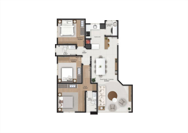Imagem Apartamento com 3 Quartos à Venda, 98 m² em Centro - Balneário Camboriú