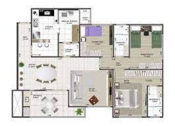 Apartamento com 3 Quartos à Venda, 119 m² em Centro - Arapongas