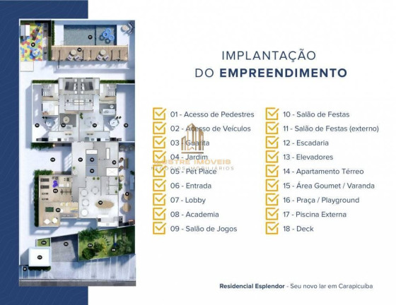 Imagem Apartamento com 2 Quartos à Venda, 53 m² em Vila Três Irmãos - Carapicuíba