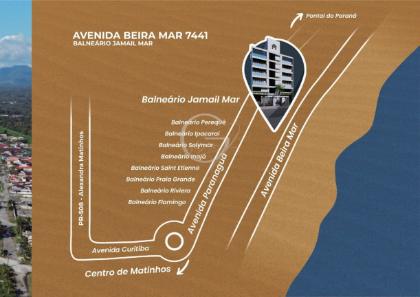 Imagem Apartamento com 2 Quartos à Venda, 79 m² em Jamail Mar - Matinhos