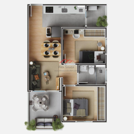 Apartamento com 2 Quartos à Venda, 53 m² em Chácara Bela Vista - Sumaré