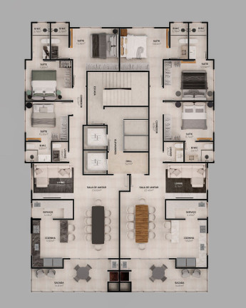 Imagem Apartamento com 3 Quartos à Venda, 131 m² em Meia Praia - Itapema Imagem Apartamento com 3 Quartos à Venda, 131 m² em Meia Praia - Itapema