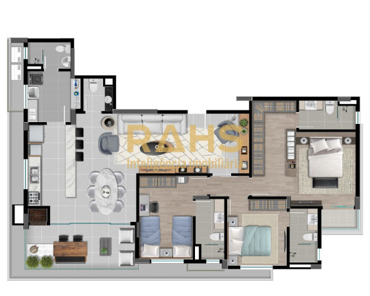 Imagem Apartamento com 3 Quartos à Venda, 135 m² em Anita Garibaldi - Joinville