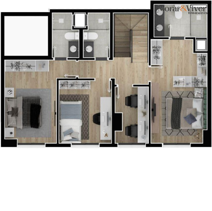 Imagem Apartamento com 3 Quartos à Venda, 86 m² em Boa Vista - Curitiba Imagem Apartamento com 3 Quartos à Venda, 86 m² em Boa Vista - Curitiba