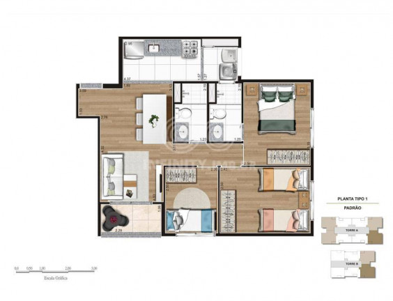 Imagem Apartamento com 3 Quartos à Venda, 58 m² em Freguesia Do O - São Paulo Imagem Apartamento com 3 Quartos à Venda, 58 m² em Freguesia Do O - São Paulo