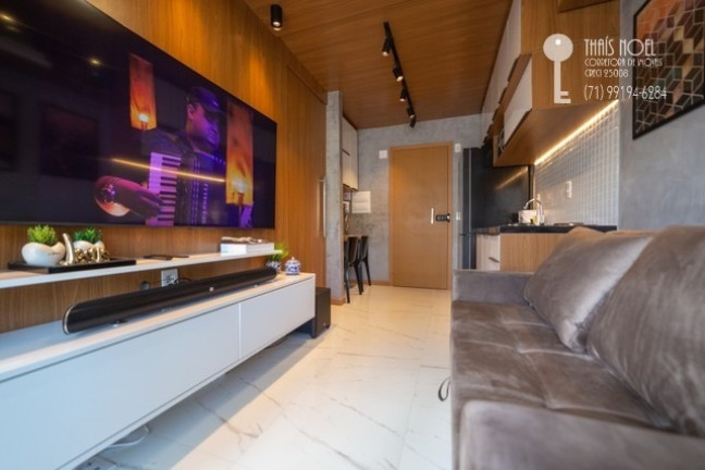 Imagem Flat com 1 Quarto para Alugar, 35 m² em Barra - Salvador Imagem Flat com 1 Quarto para Alugar, 35 m² em Barra - Salvador