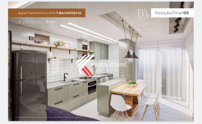 Imagem Apartamento com 1 Quarto à Venda, 57 m² em Barreiros - São José Imagem Apartamento com 1 Quarto à Venda, 57 m² em Barreiros - São José