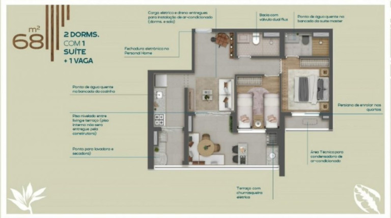 Imagem Apartamento com 2 Quartos à Venda, 68 m² em Tatuapé - São Paulo Imagem Apartamento com 2 Quartos à Venda, 68 m² em Tatuapé - São Paulo