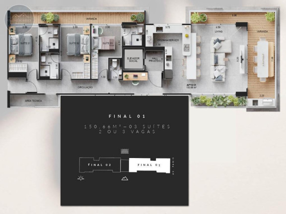 Imagem Apartamento com 3 Quartos à Venda, 150 m² em Canto Do Forte - Praia Grande