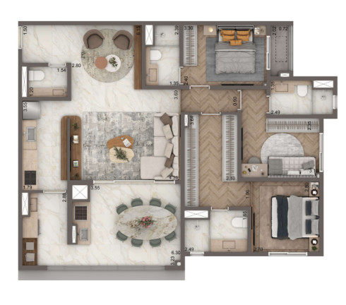 Imagem Apartamento com 3 Quartos à Venda, 111 m² em Brooklin Paulista - São Paulo Imagem Apartamento com 3 Quartos à Venda, 111 m² em Brooklin Paulista - São Paulo