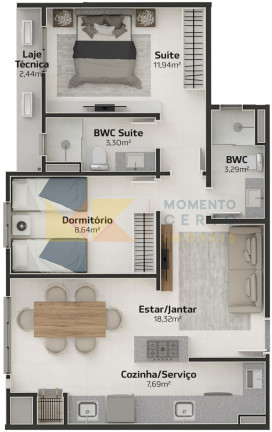 Imagem Apartamento com 2 Quartos à Venda, 66 m² em água Verde - Blumenau Imagem Apartamento com 2 Quartos à Venda, 66 m² em água Verde - Blumenau
