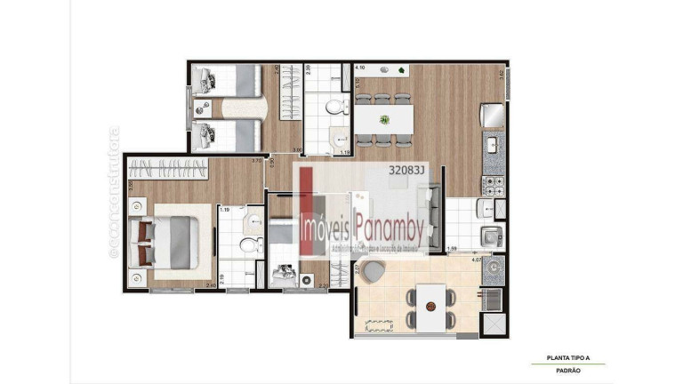 Imagem Apartamento com 3 Quartos à Venda, 67 m² em Campestre - Santo André