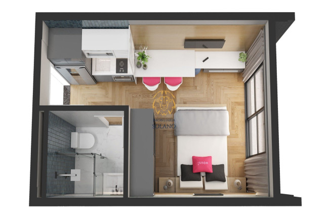 Imagem Apartamento com 1 Quarto à Venda, 18 m² em água Verde - Curitiba