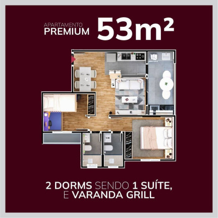 Imagem Apartamento com 2 Quartos à Venda, 55 m² em Sorocaba Imagem Apartamento com 2 Quartos à Venda, 55 m² em Sorocaba