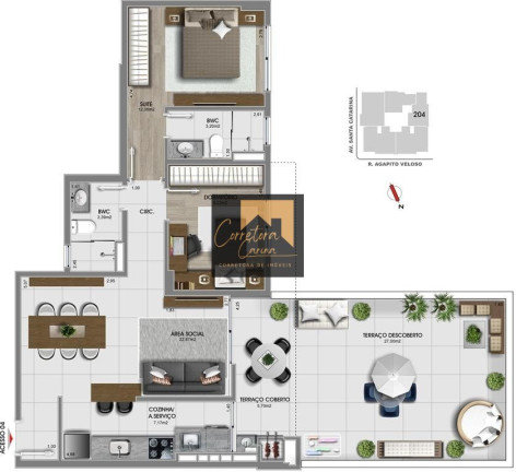 Imagem Apartamento com 2 Quartos à Venda, em Estreito - Florianópolis Imagem Apartamento com 2 Quartos à Venda, em Estreito - Florianópolis