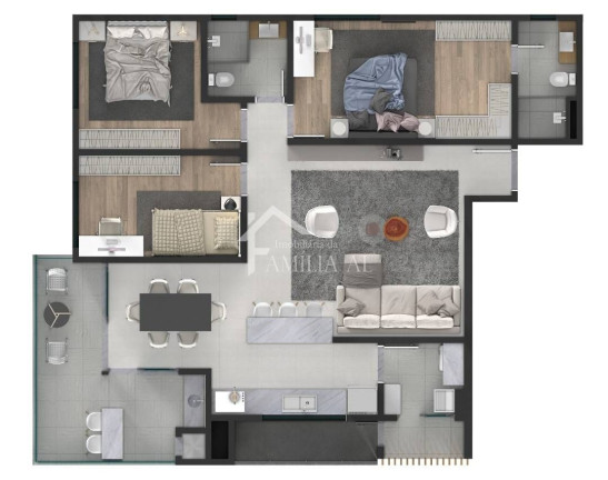 Imagem Apartamento com 2 Quartos à Venda, 77 m² em Bom Retiro - Joinville