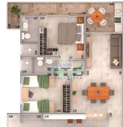 Imagem Apartamento com 2 Quartos à Venda, 83 m² em Caiçara - Praia Grande Imagem Apartamento com 2 Quartos à Venda, 83 m² em Caiçara - Praia Grande