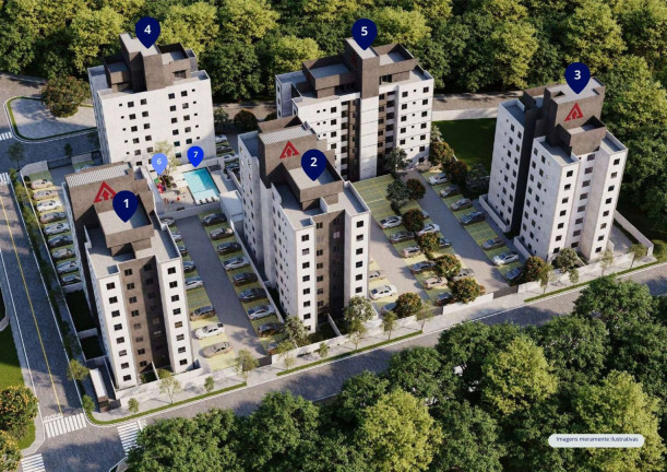 Imagem Apartamento com 3 Quartos à Venda, 70 m² em Boa Esperança - Santa Luzia