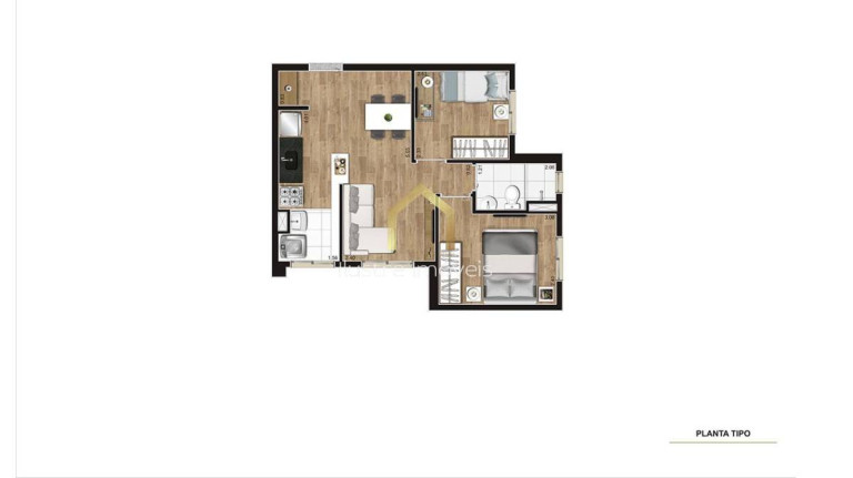Imagem Apartamento com 2 Quartos à Venda, 41 m² em Parque Arariba - São Paulo