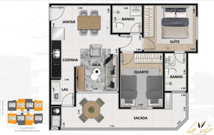 Imagem Apartamento com 2 Quartos à Venda, 71 m² em Toninhas - Ubatuba Imagem Apartamento com 2 Quartos à Venda, 71 m² em Toninhas - Ubatuba
