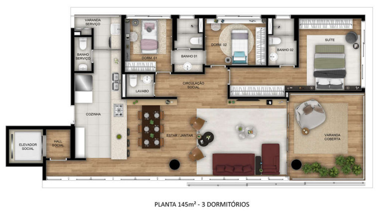 Imagem Apartamento com 3 Quartos à Venda, 145 m² em Jardins - São Paulo