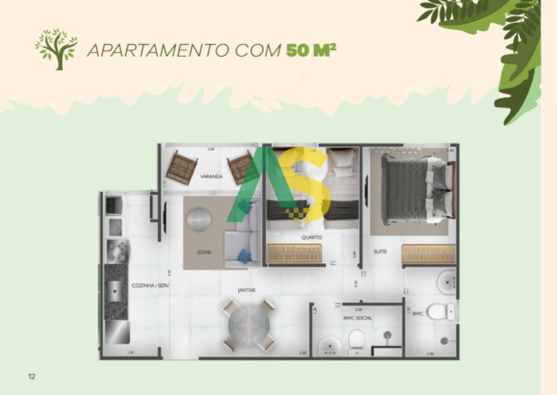 Imagem Imóvel com 2 Quartos à Venda, 50 m² em Dois Carneiros - Jaboatão Dos Guararapes