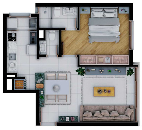 Imagem Apartamento com 1 Quarto à Venda, 122 m² em Jardim São Pedro - Porto Alegre